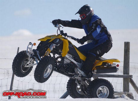 atv review can-am ds 450 justin waters