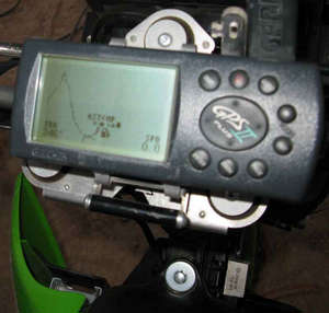 GPS on dirtbike 