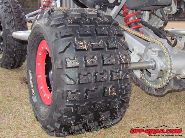 Goldspeed offers its tires in a variety of compounds for various track conditions. We went with the medium compound to get the best performance in the widest variety of terrain.