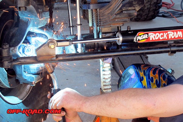 Adam Young, our brother and mechanical mastermind, was nice enough to come over and give us a helping weld.