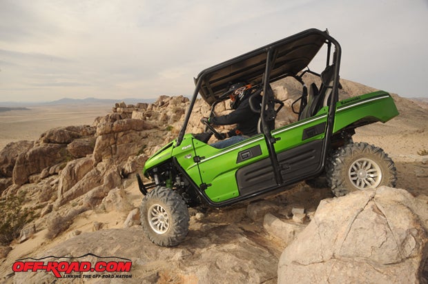 We put the updated 2014 Teryx4 through it paces in Southern California's Johnson Valley.