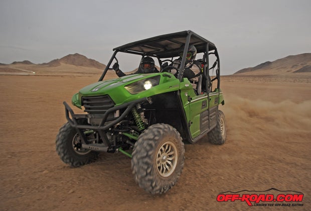 Even with three or four full-sized adults, the Teryx4 is still impressive in terms of power and turning prowess.