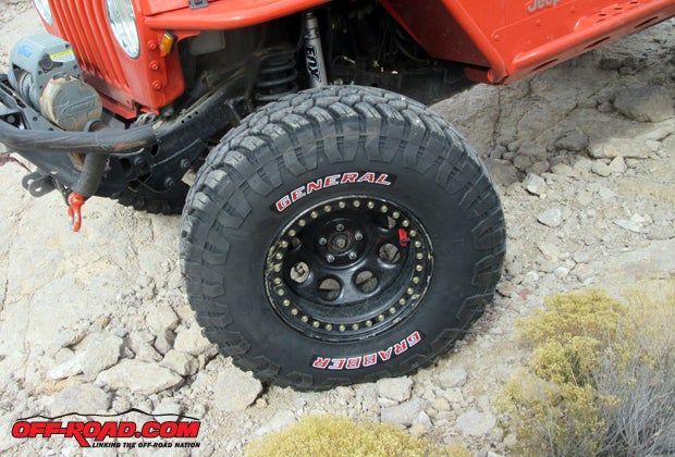Regardless whether the terrain is shale or solid rock, the X3 remains stable and sure-footed.