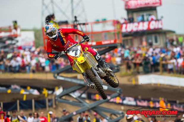 James Stewart had a great weekend at Thunder Valley with a moto-one victory and a third-place finish in moto two. 
