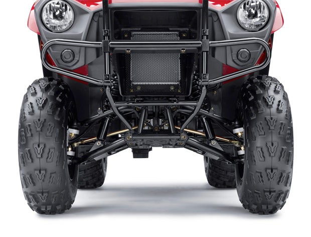 Although it is a utility ATV, the Brute Force still offers a bump-soaking 5.6 inches of suspension travel in the front.