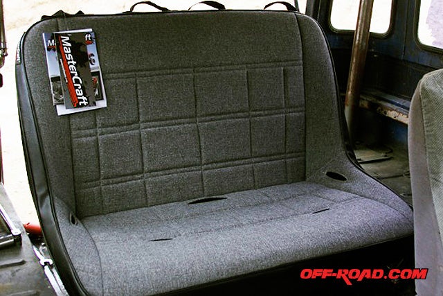 MasterCraft Rubicon bench seat installed in Toyota FJ40 Land Cruiser